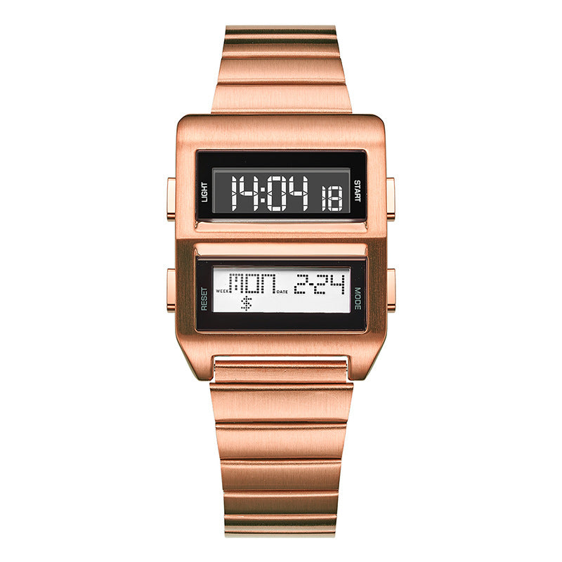Montre numérique rétro Montre électronique à affichage multifonction