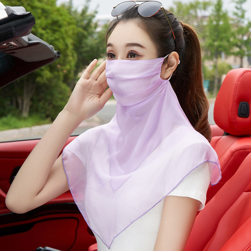 Masque en soie Voile respirante pour femmes