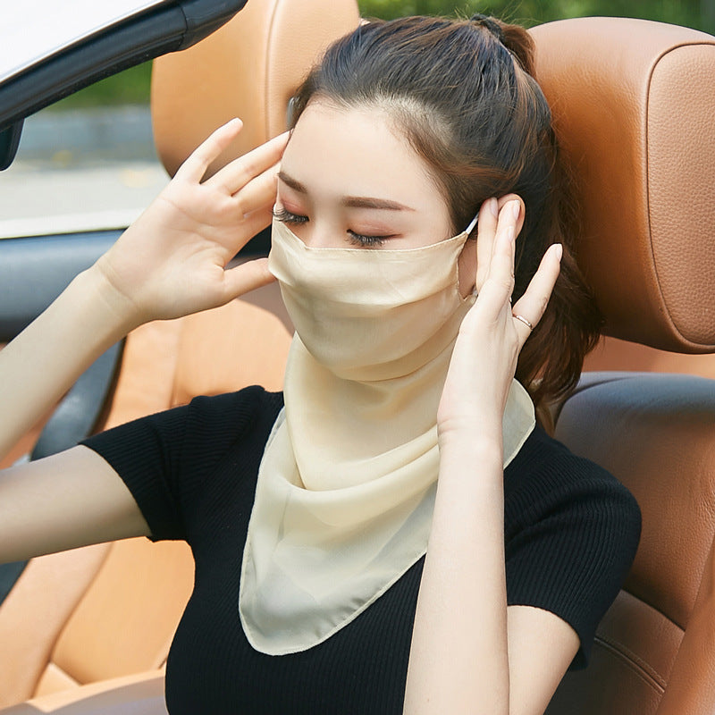 Masque en soie Voile respirante pour femmes
