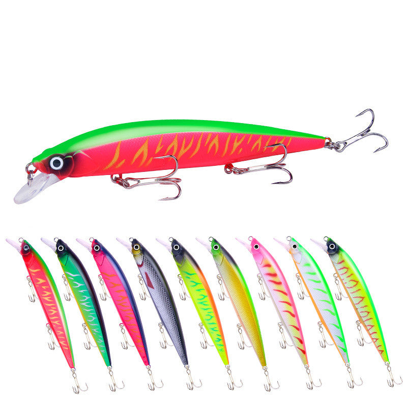 Bâton de lure 14cm de long jet de plomb bloc flottant d'eau Minnow