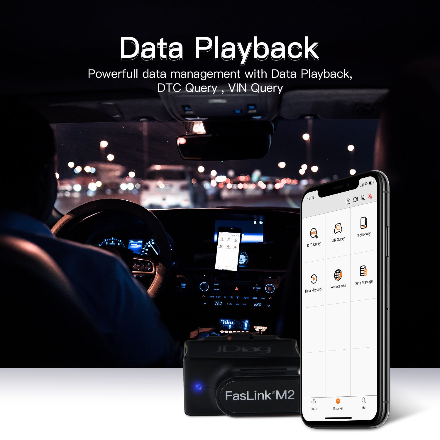 Lecteur de code OBDII scanner de diagnostic automobile