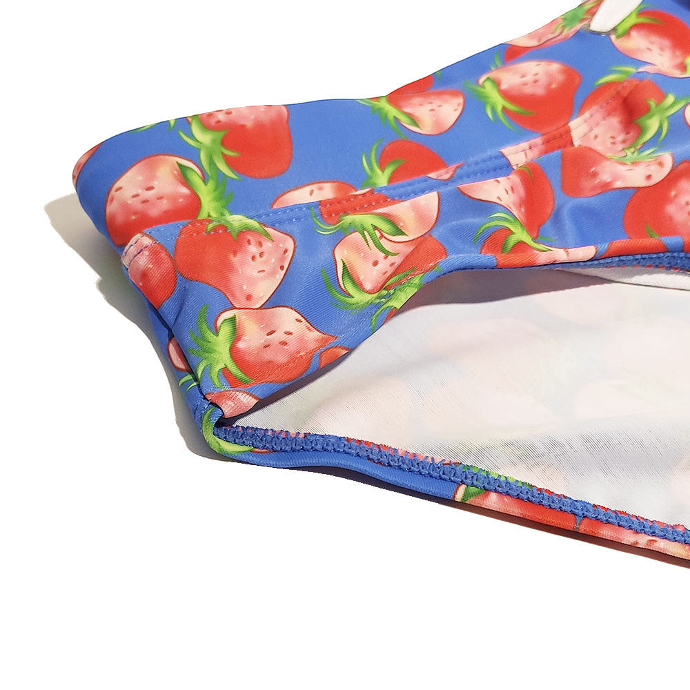 Slips de fraise sexy et ludique pour hommes