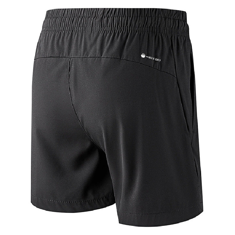 Short de loisirs en soie de glace pour hommes Sports Plus Taille Pantalon de plage