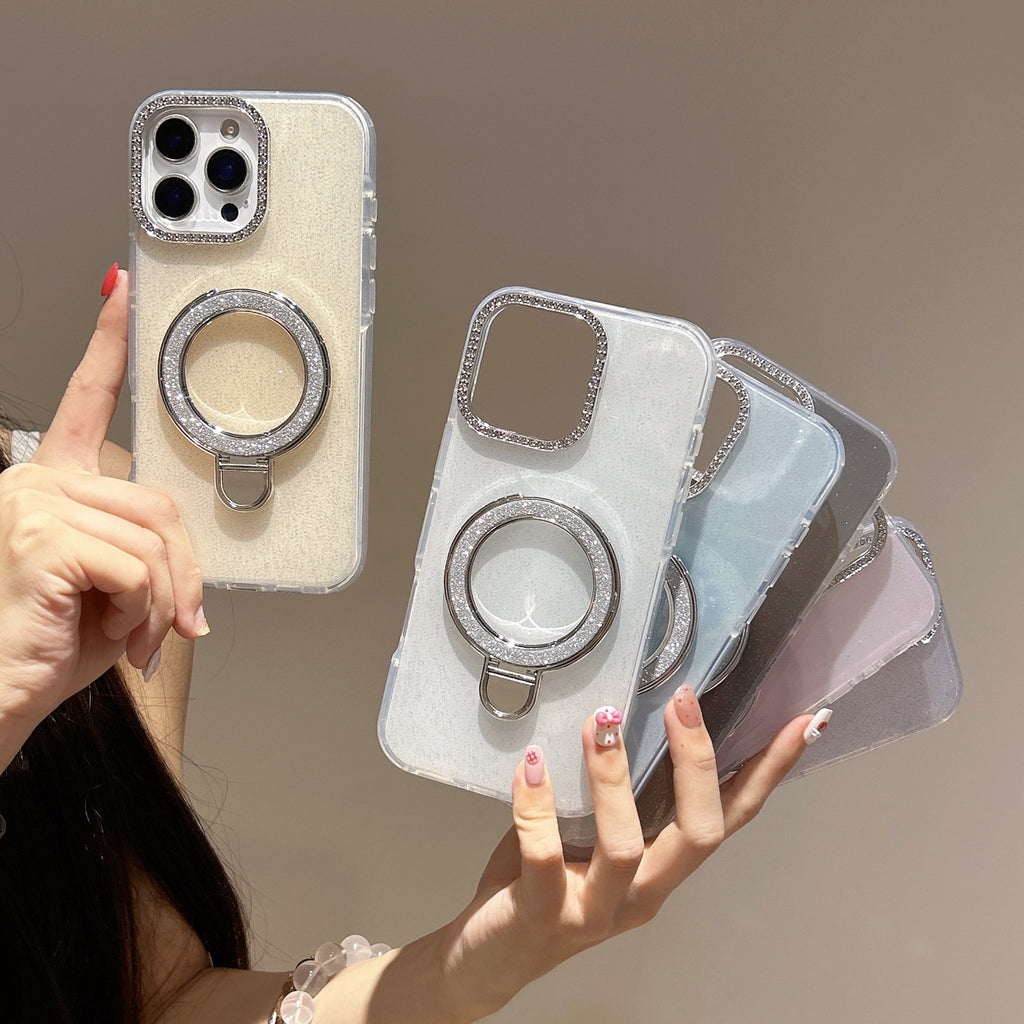 Epoxy Gradient Glitter avec des boîtiers rotatifs de téléphone mobile
