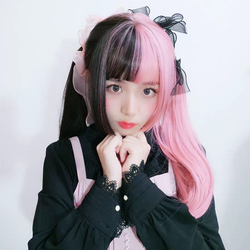 Anime Cosplay Perruque Femme Long cheveux droit