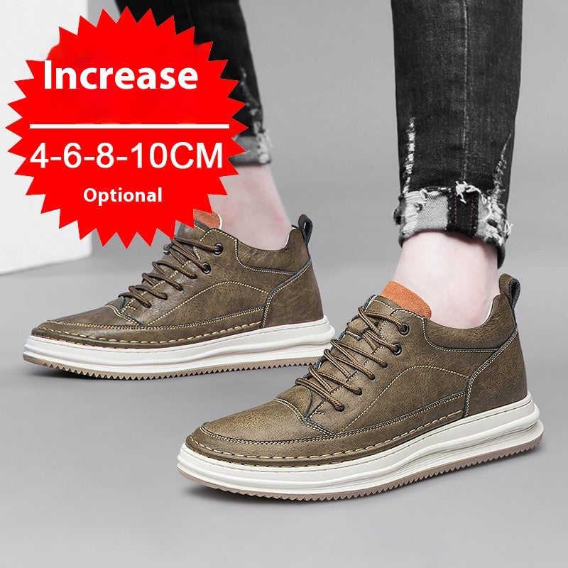 Chaussures de sport décontractées pour hommes, en hausse de hauteur invisible