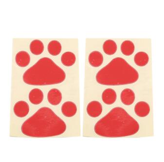 Empreintes, panda, panda, empreintes, autocollants pare-chocs