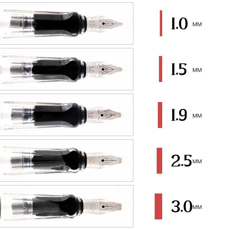 Verbe d'art Pen parallèle Gothique Roman Duckbill Pen