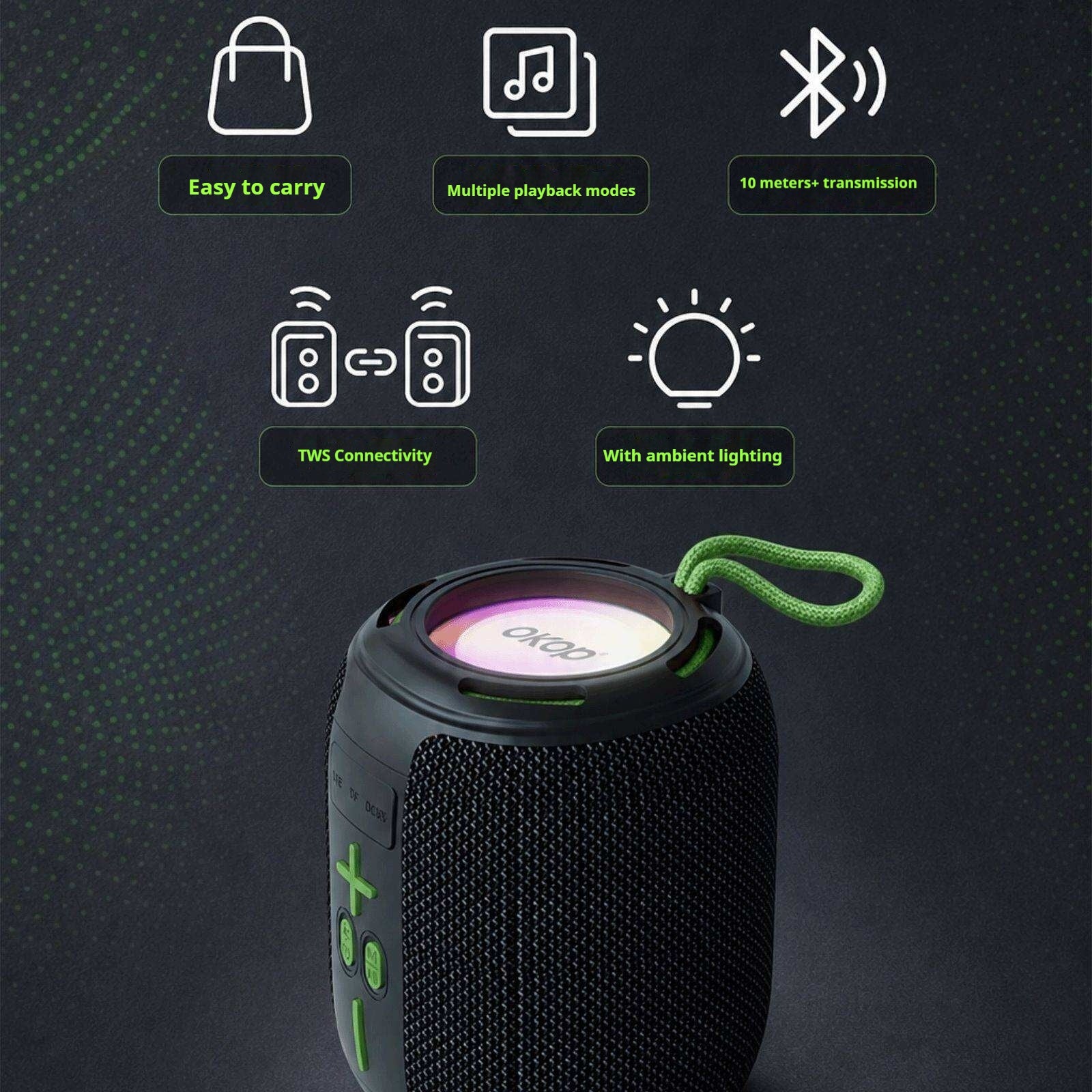 KP-859 Bluetooth haut-parleur usine Direct Best-Seller Basse lourde Mini bureau voiture extérieur Po
