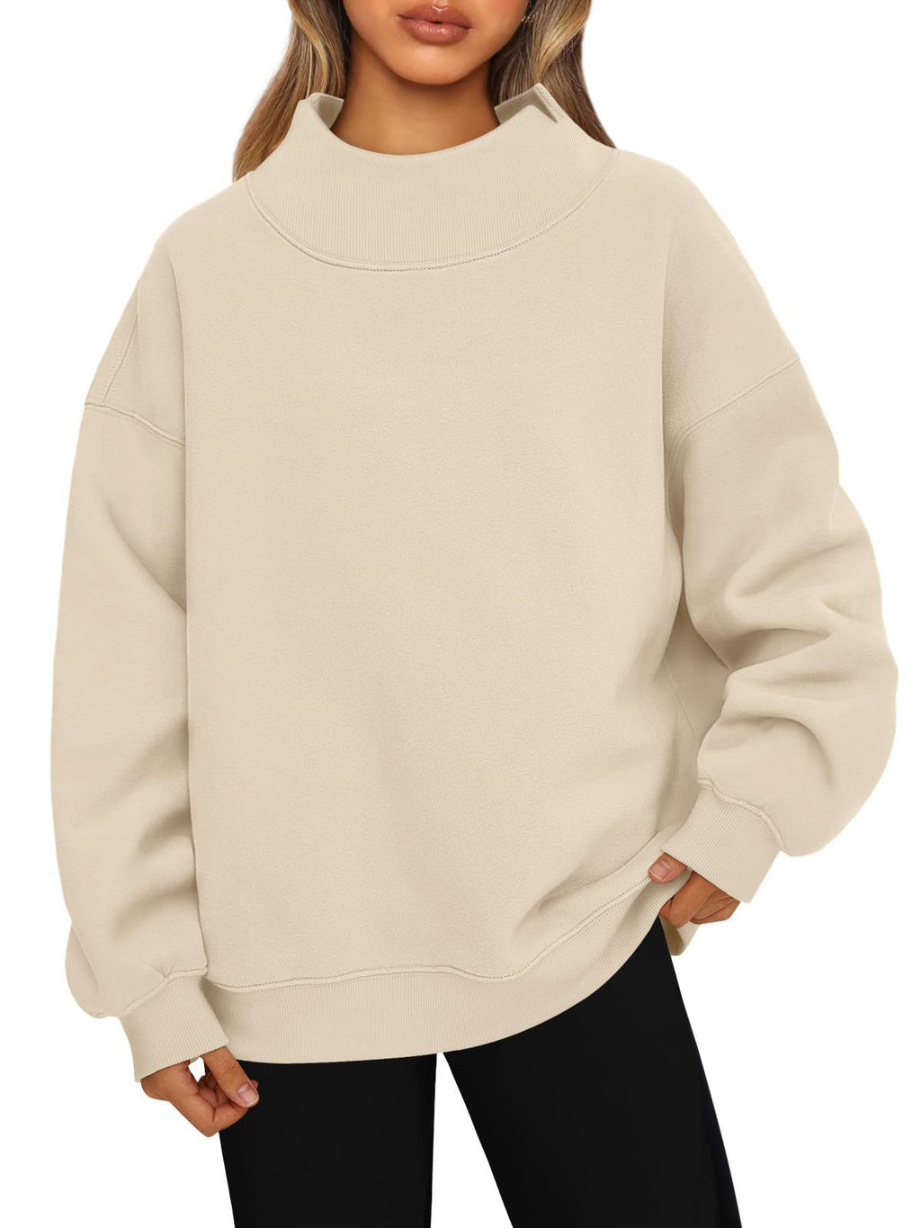 Sweatshirt de style européen et américain d'Amazon Sweat à manches longues Sweat-shirt de pull à col haute C