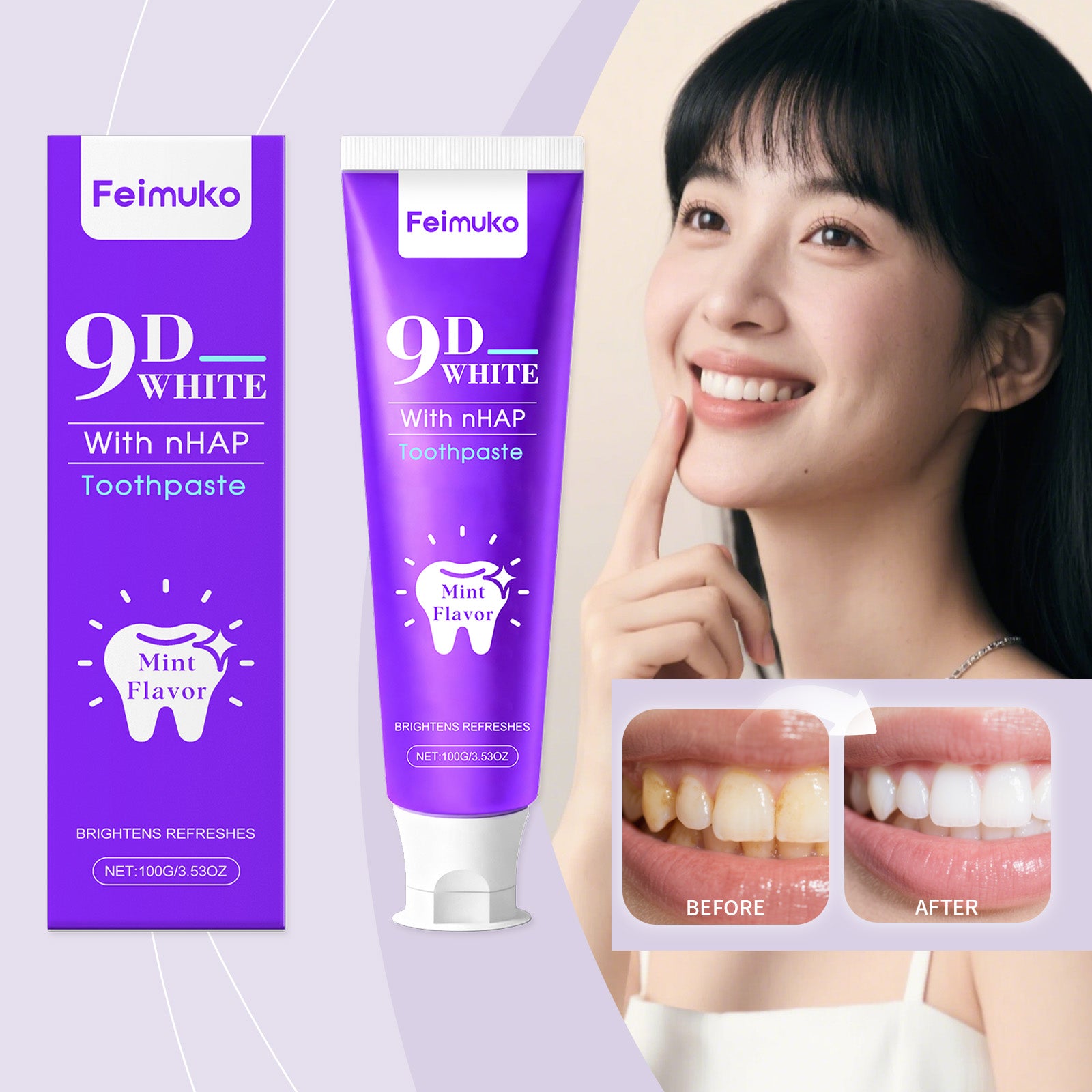 Dentifrice blanchissant à la tache pourpre 1 00g
