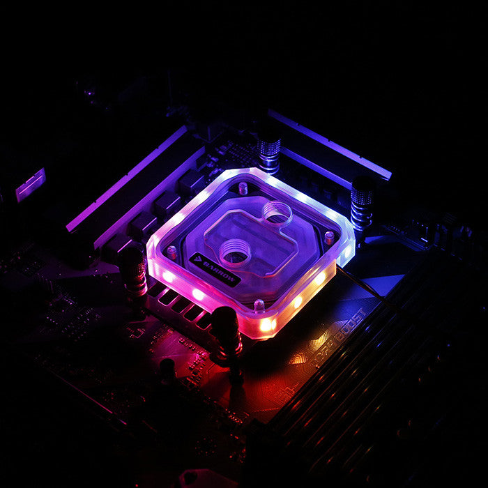 Jet type micro canal d'eau CPU tête de refroidissement d'eau
