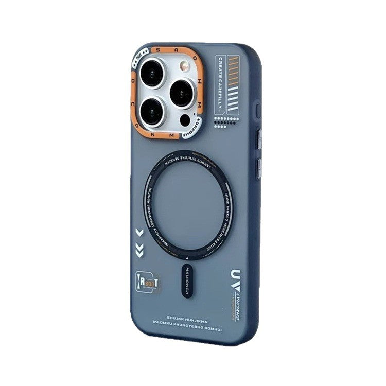 Cas simple de téléphone en silicone magnétique sensation de peau givrée