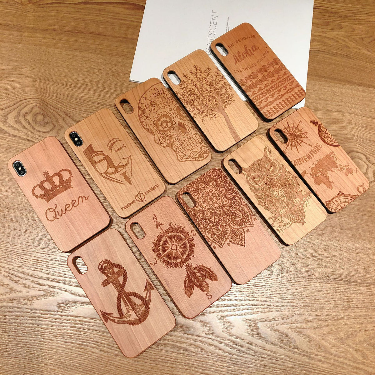Boîtier de téléphone mobile en bois