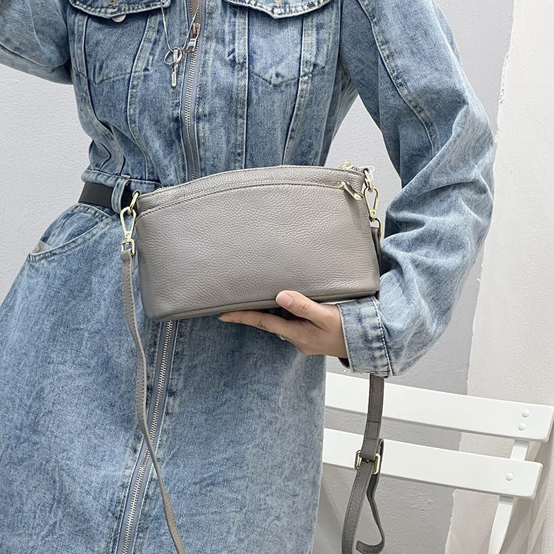 Sac à main pour femmes Sac à épaule en cuir plein grain