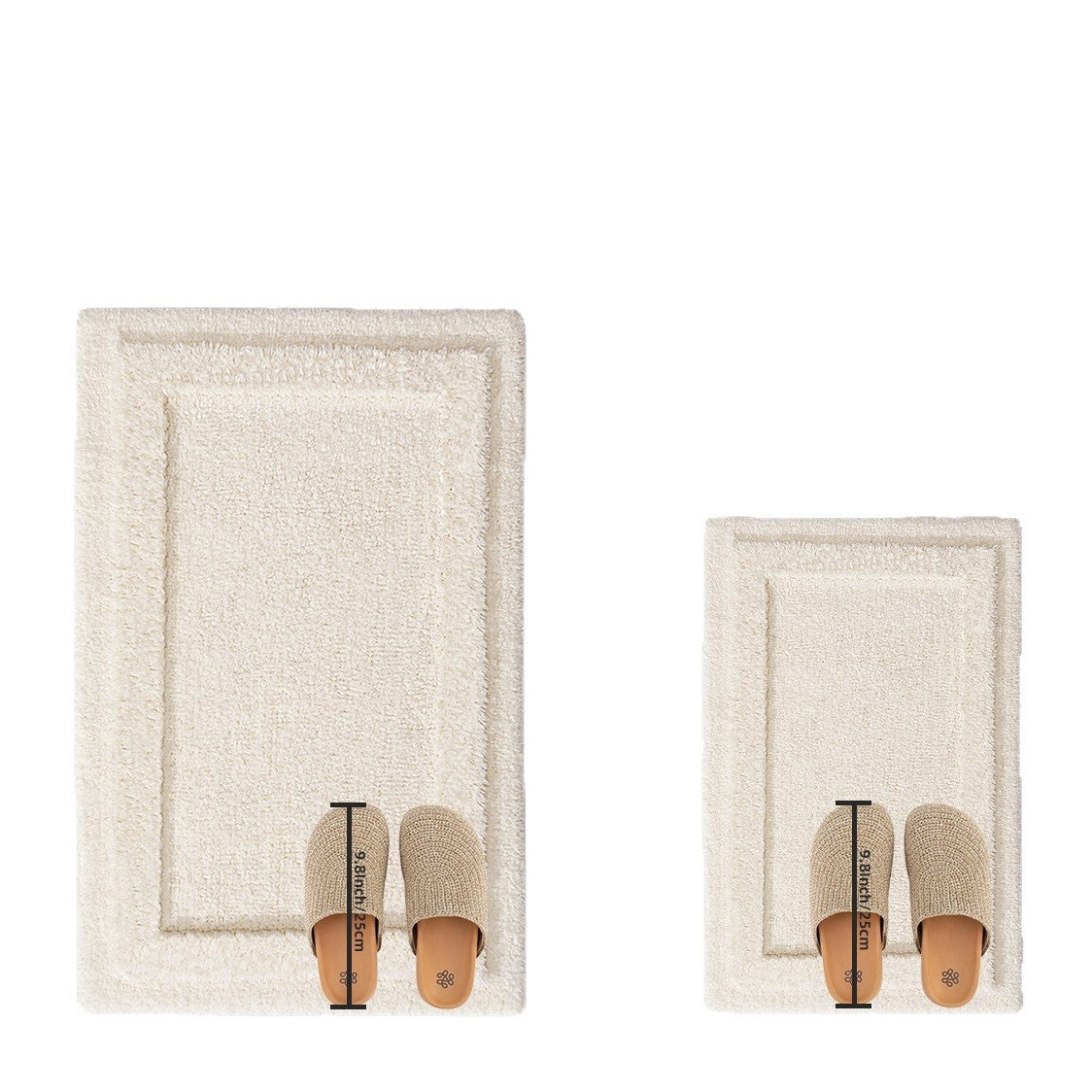 Tapis de porte en coton lavable à la machine pour usage domestique