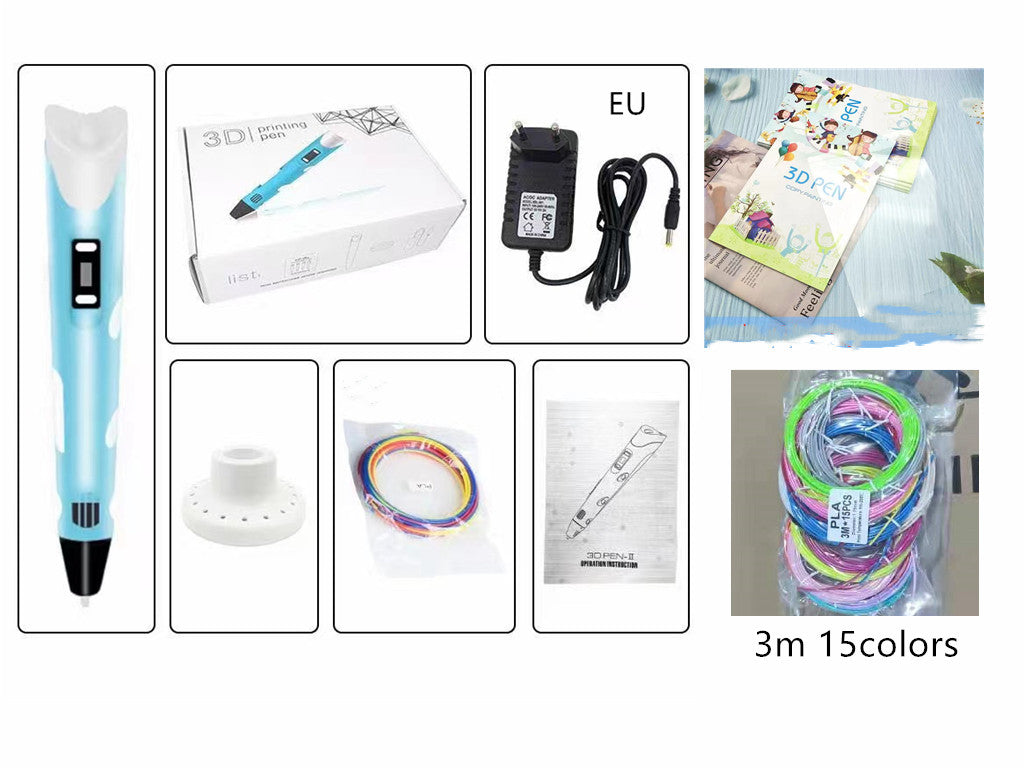 Ensemble de jouets de brosses tridimensionnelles 3D pour enfants