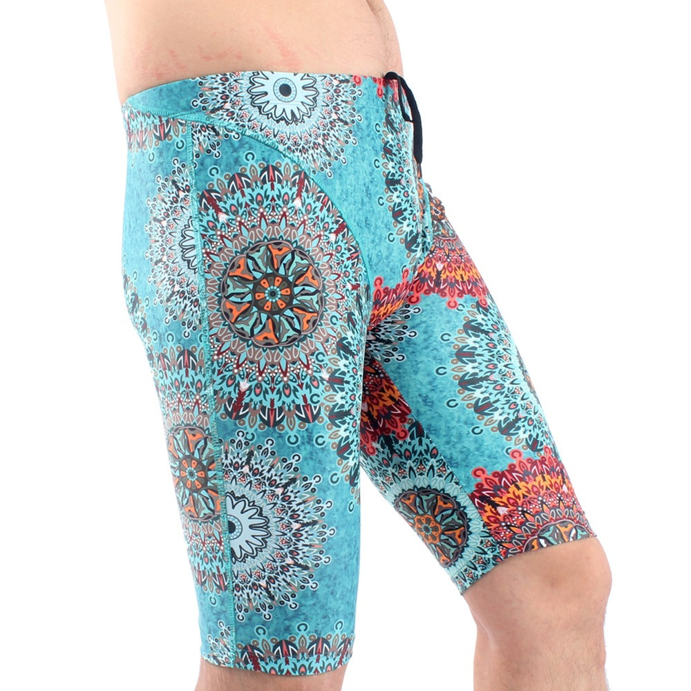 Séchage rapide Confort Natation Trunks Homme Mode Cinq points loin Anti-embarrassment Plu