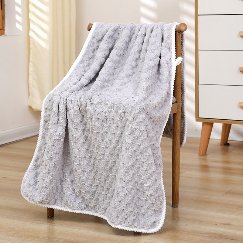 Serviette de bain en polaire en nuage souple et absorbante