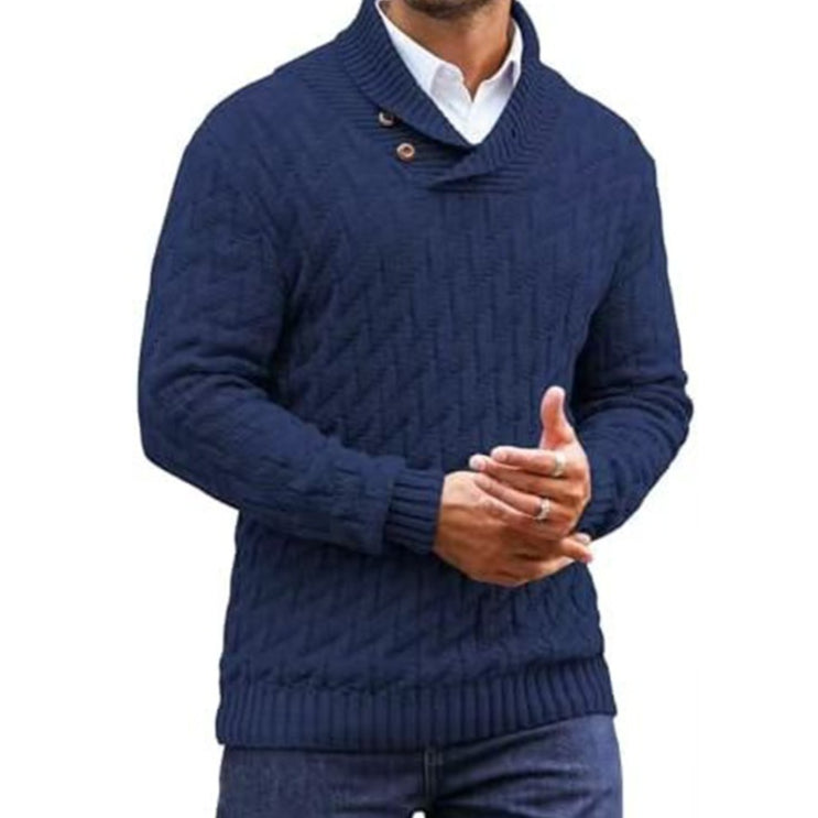 Sweater à la mode rond-col rond homme Slim-Fit