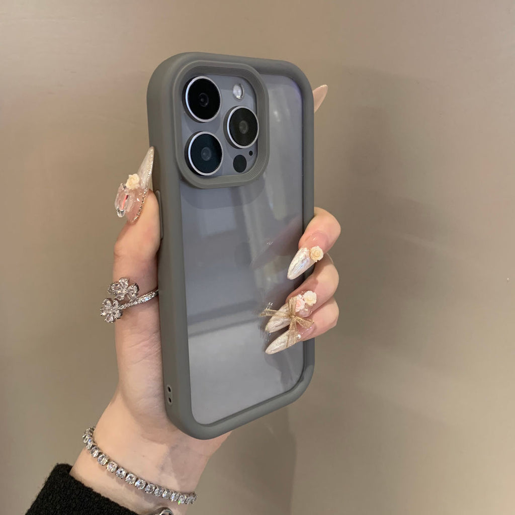 Advanced Case of Solid Color Drop-Resistant Transparent Phone