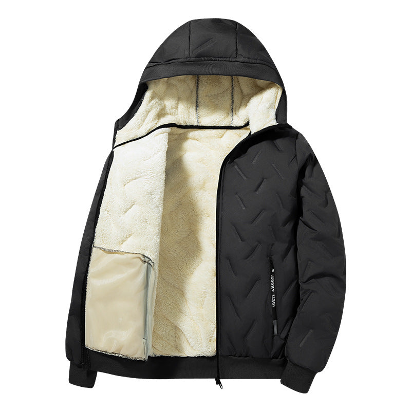 Veste rembourrée en coton ultrasonique d'hiver pour hommes