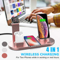 Casque de téléphone mobile Base de bornes de recharge sans fil à trois en un