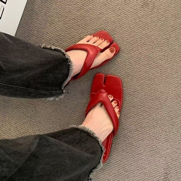 Flip Flops, Pantoufles de porc, Femmes d'été en plein air, Toe Beach Superbe appartement San