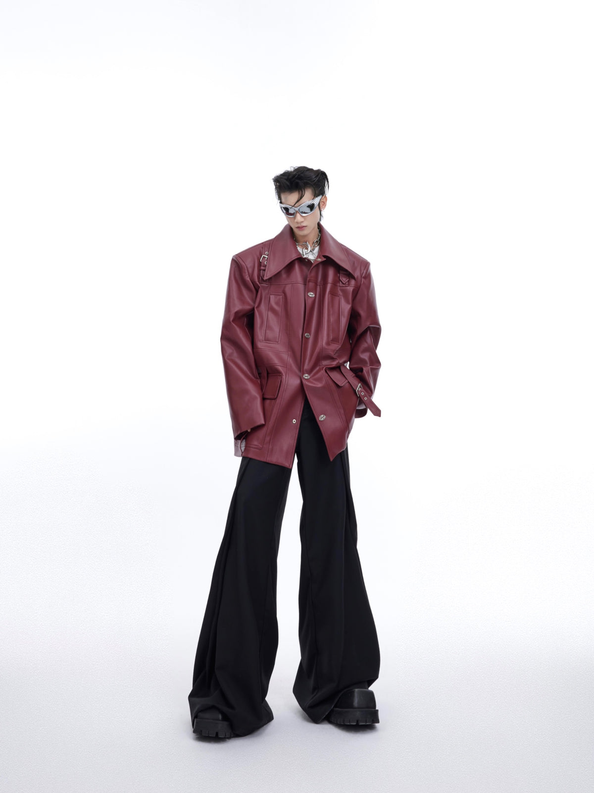 Veste rouge design pour hommes
