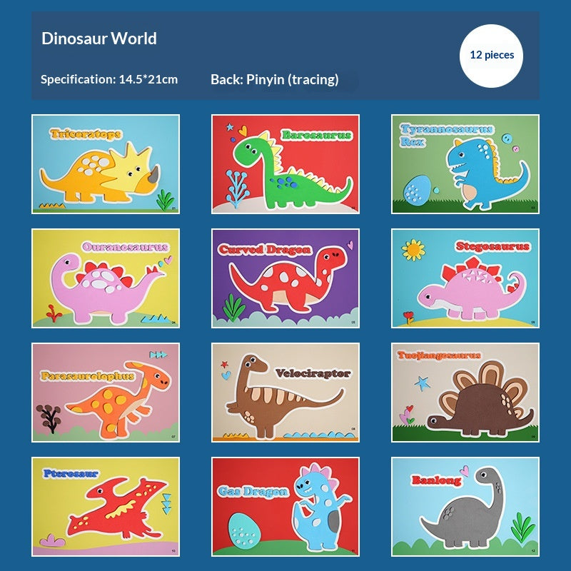 Stickers Maternelle Petit Cadeau 3D Bricolage Jouet éducatif