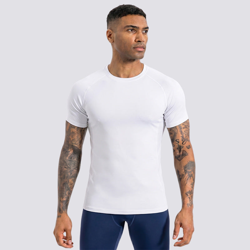 Hommes Manches courtes Sweat-wicking Quick-sèchement Sports de plein air Top
