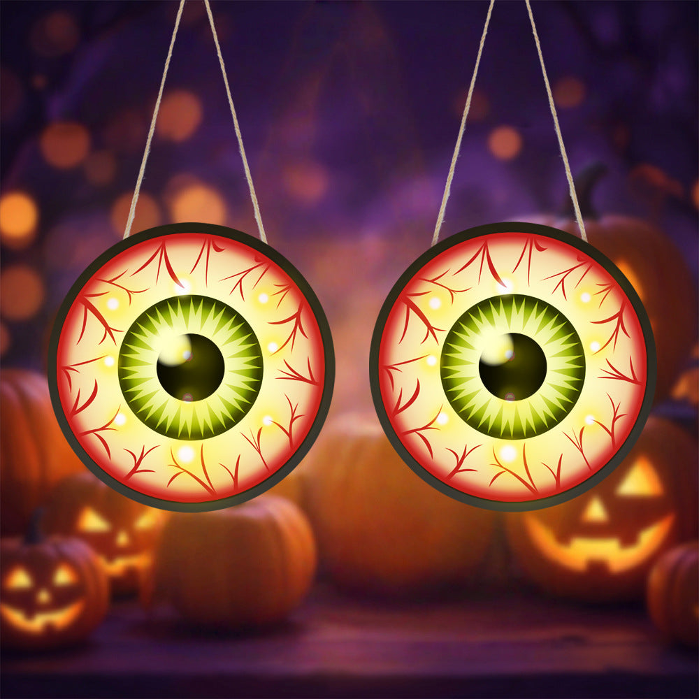 Étiquette d'oeil Glowing LED d'Halloween