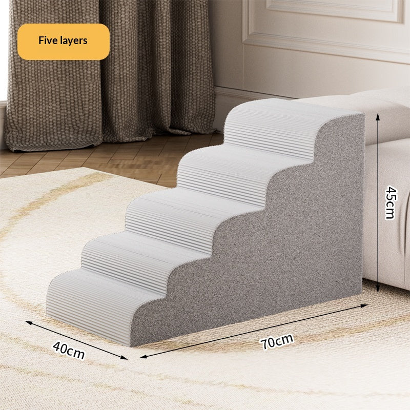 Escalier pour chien à marches, accès facile au lit et au canapé
