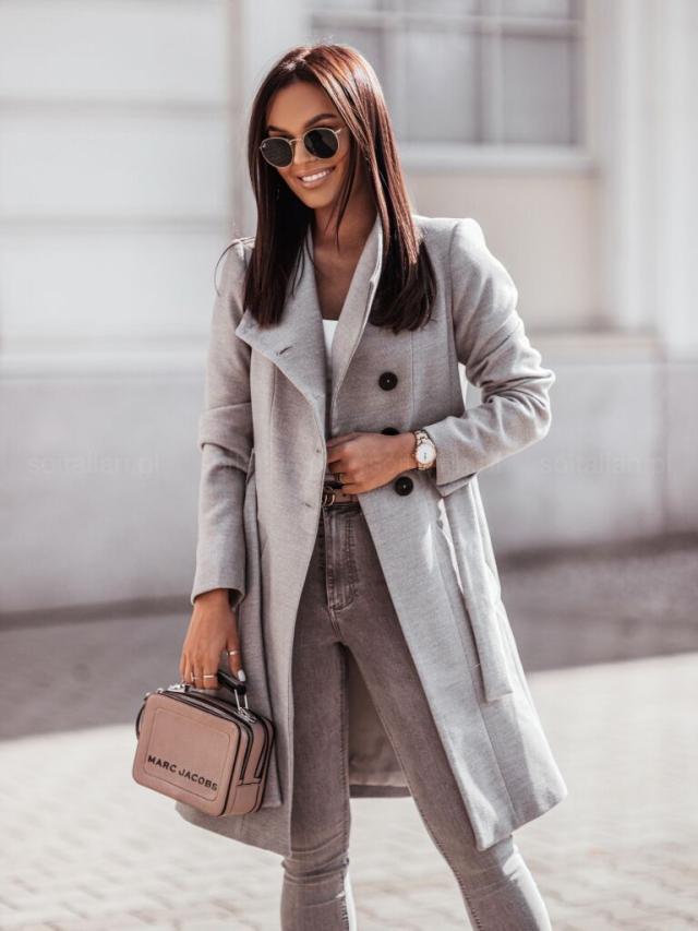 European And American Amazon Autumn And Winter Lapel Coat à tête unique