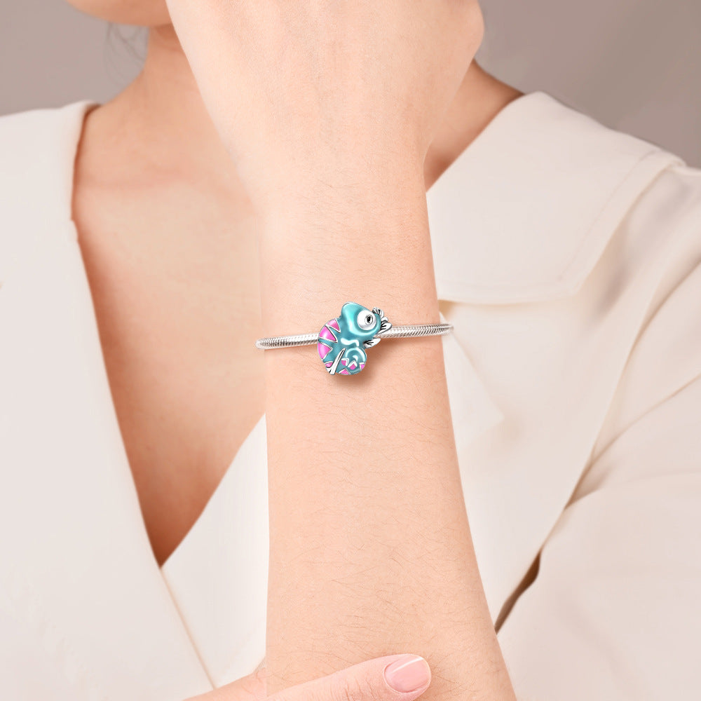 Bracelet de paon en argent plaqué cuivre personnalisé avec brins de perles