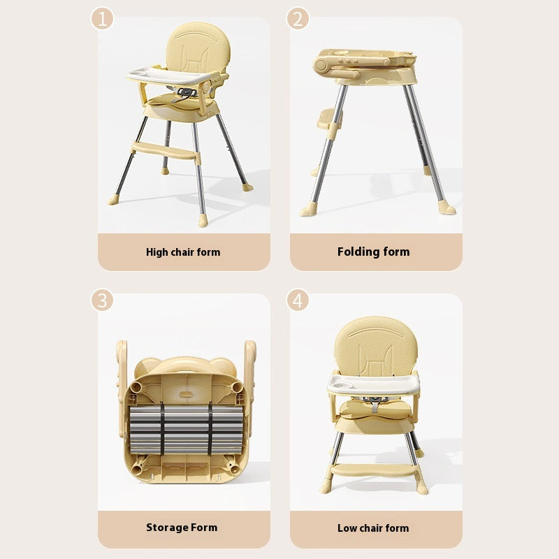 Chaise à manger pour enfants multifonctionnelle bébé