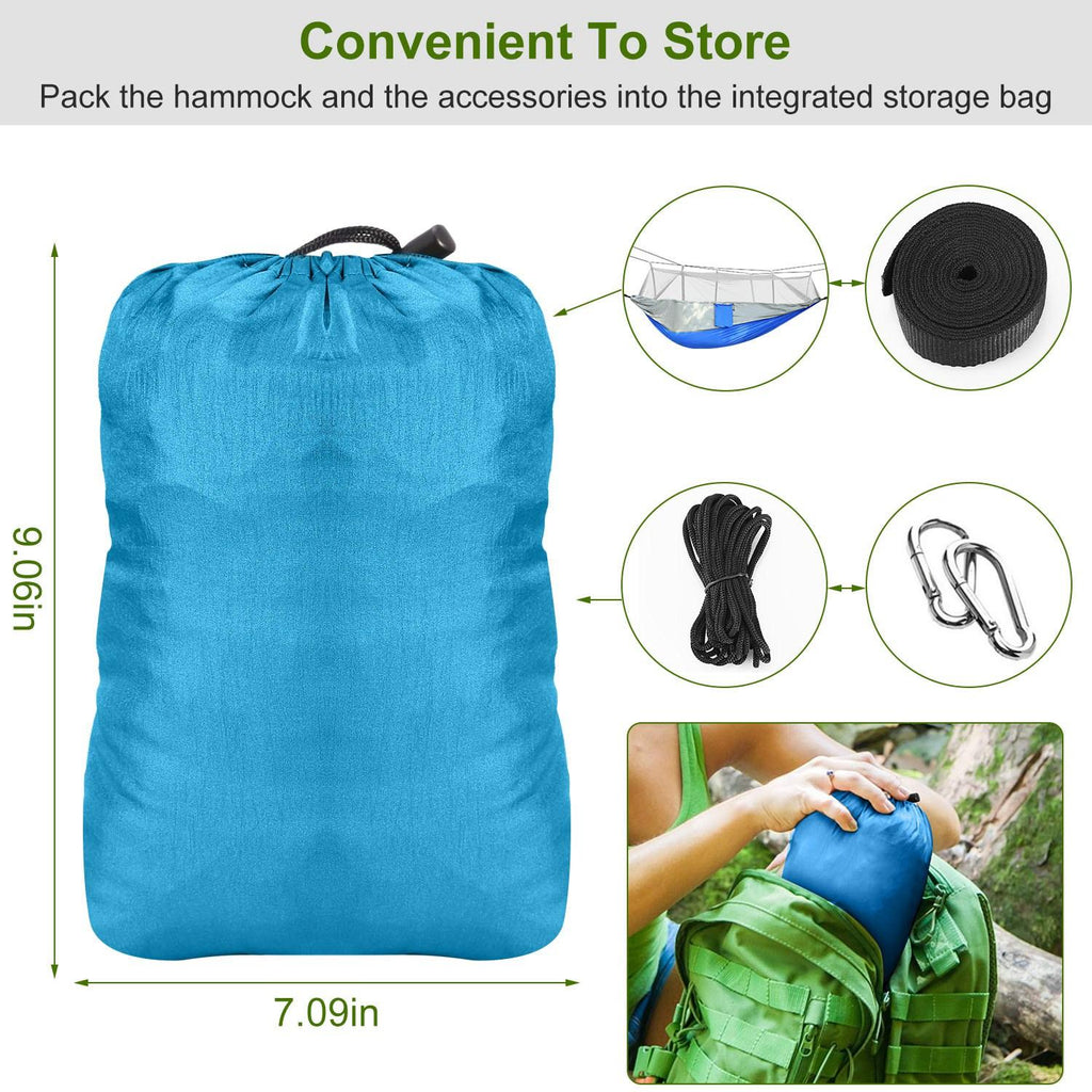 Hamac anti-moustique extérieur avec filetage fin