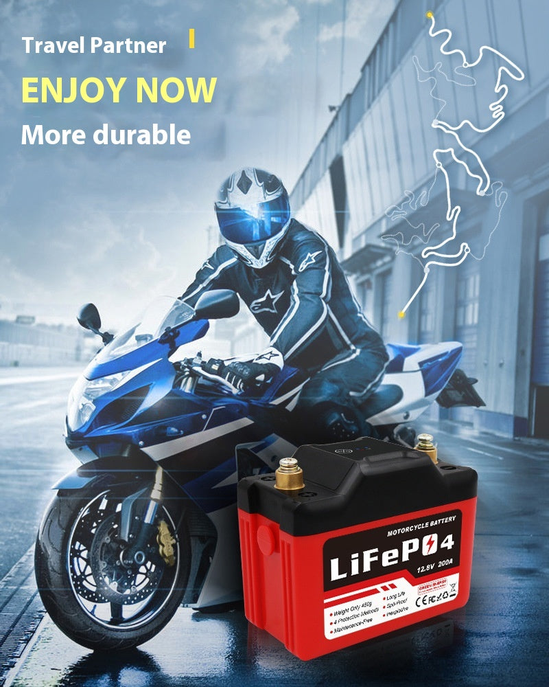 Batterie de démarrage de moto Lithium fer Phosphate Batterie usine de gros
