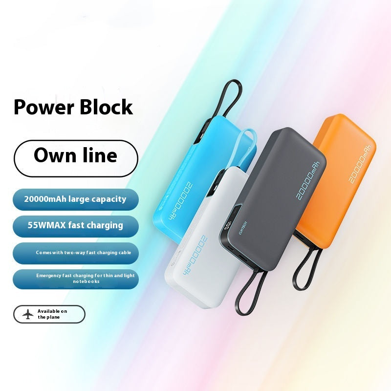 20000 MA Mobile Power PD Fast Charge avec câble Power Bank