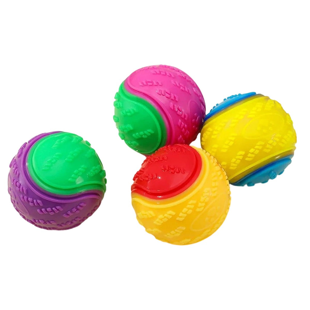 8X Scooby-Doo Squeaky Durable Set boules de chien pour le nettoyage des dents interactif