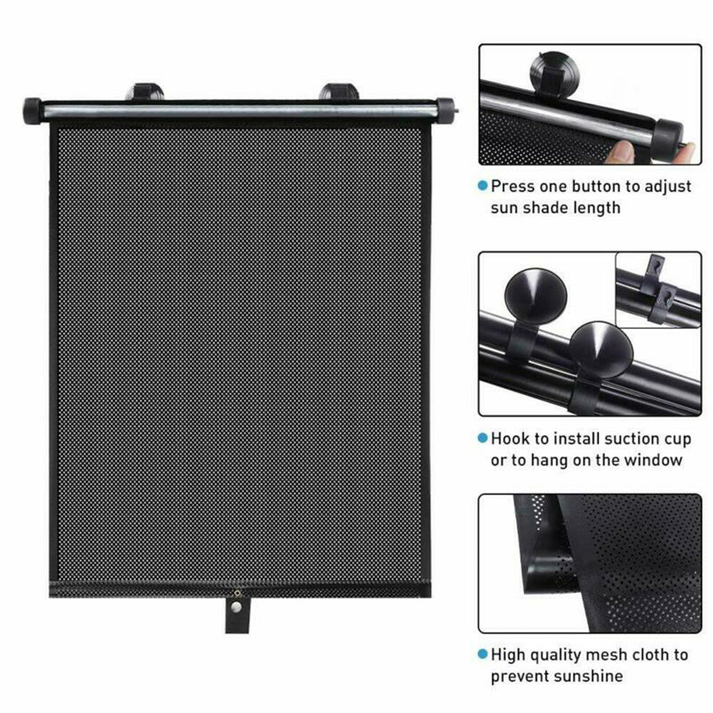 Bouclier solaire rétractable pour véhicule