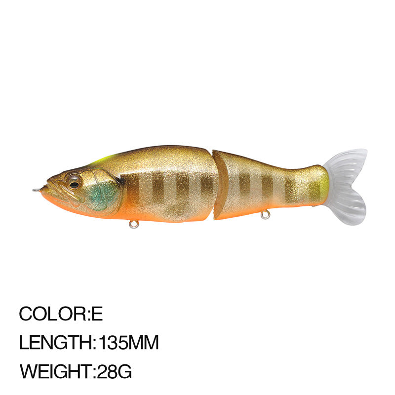 Aile multi-section I Diapositive 135MM 28G Lure Deux Section Aile dure