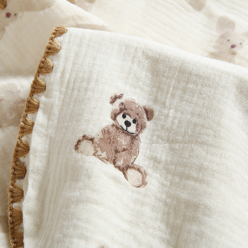Oreiller plat en coton 10 couches bébé nouveau-né
