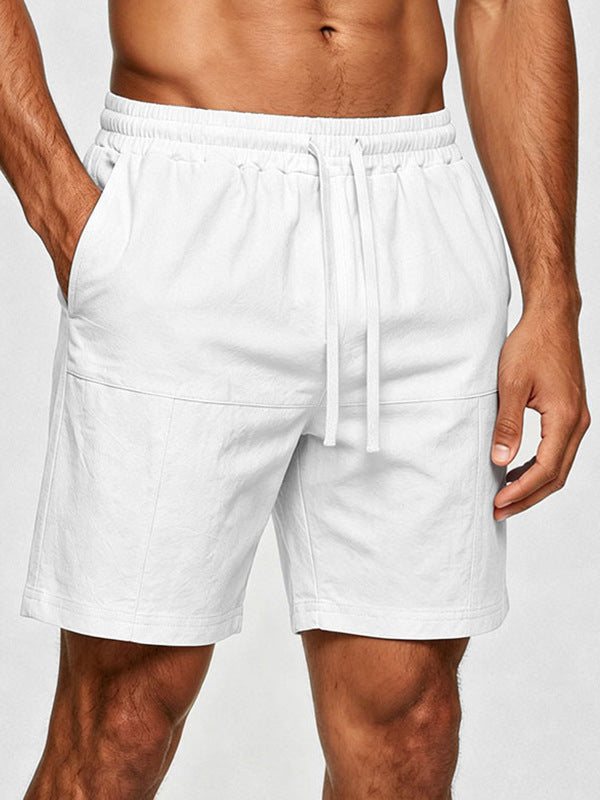 Short en lin d'été pour homme Européen et American Plus Tailles Short casual pour homme