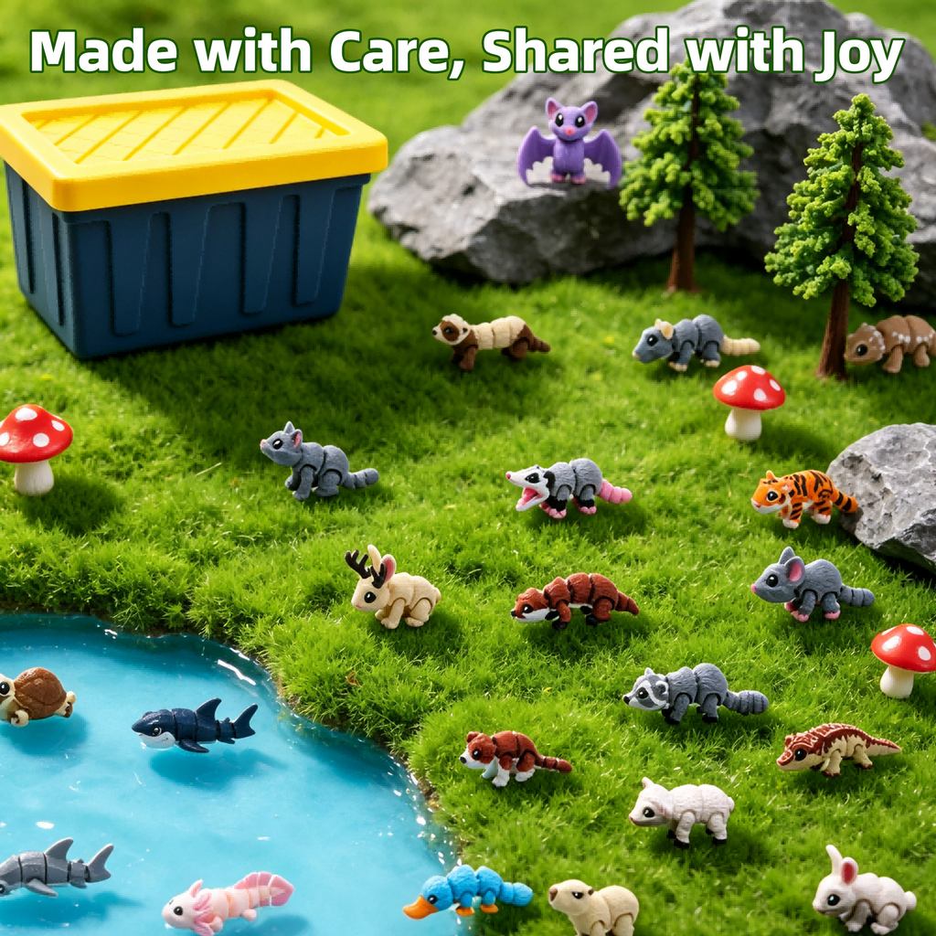 21PCS Mini jeu de figures animales