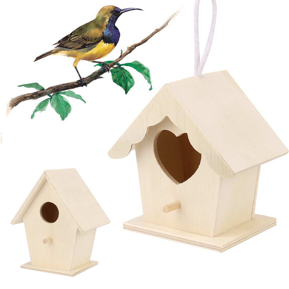 Ornements créatifs de nids d'oiseaux en bois