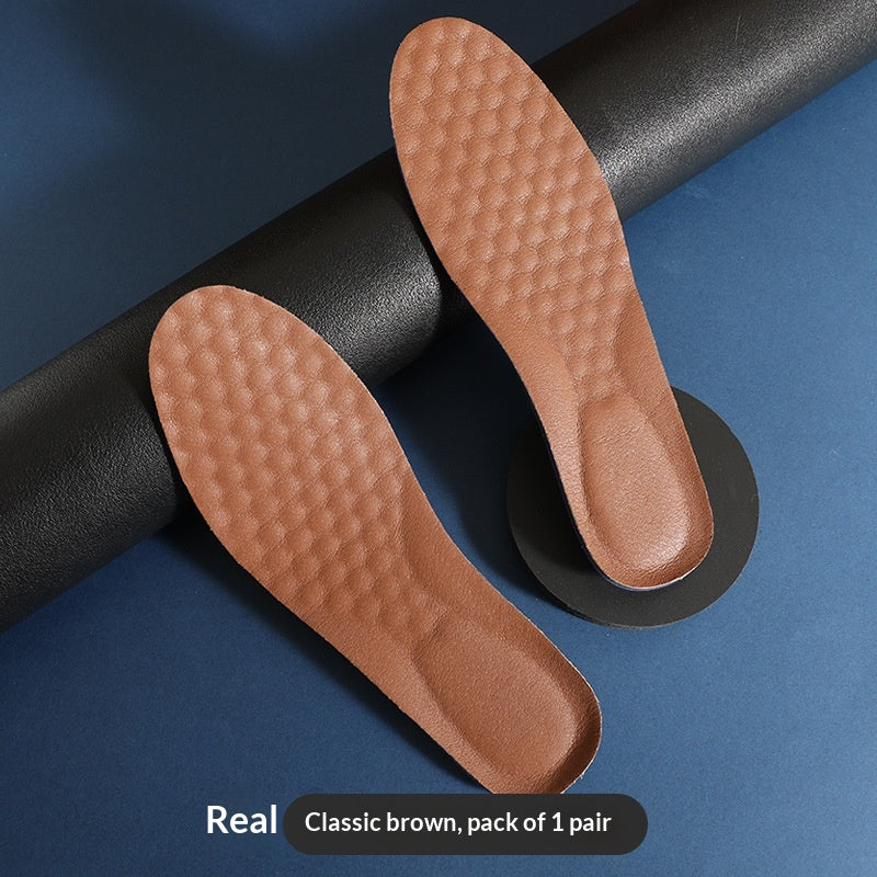 Chaussures en cuir Semelles désodorisantes absorbant la sueur Respirant odorisant et choc-abs