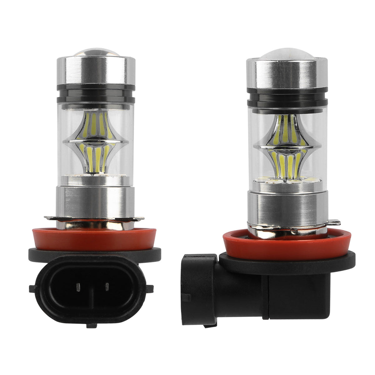 2PCS H8-H9-H11 LED brouillard DRL Ampoule lumineuse IP65 résistant à l'eau 360 degrés Angle de faisceau 6000K Quoi