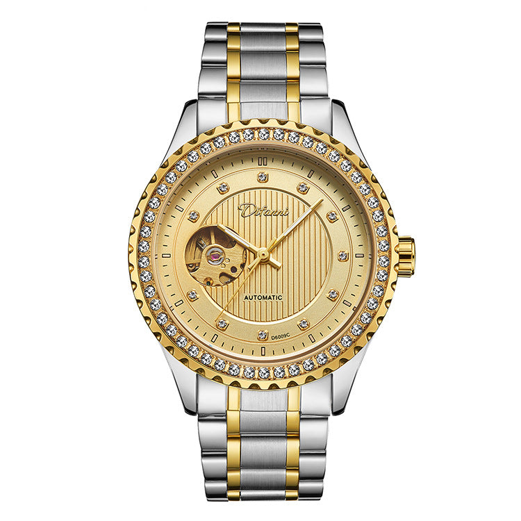 Double Hollow Montre mécanique Diamond hommes haut de gamme
