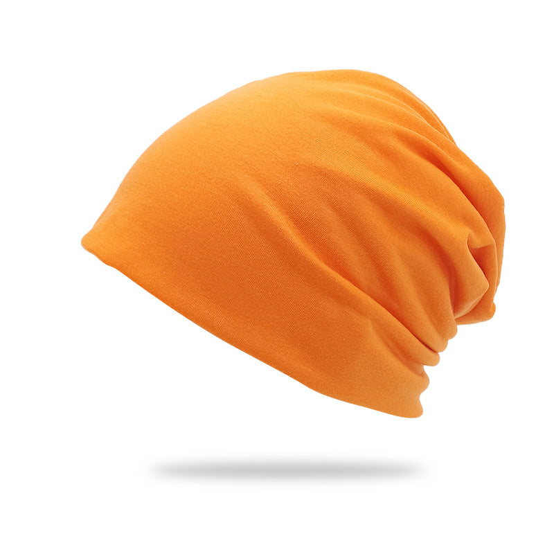 Bonnet de pull double couche de couleur solide style mince